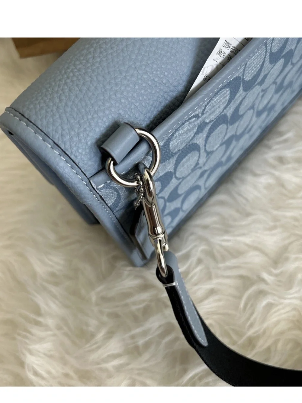 Coach CH828 Turner Colorblock Chambray Crossbody Messenger Bag unisex Blue(new)